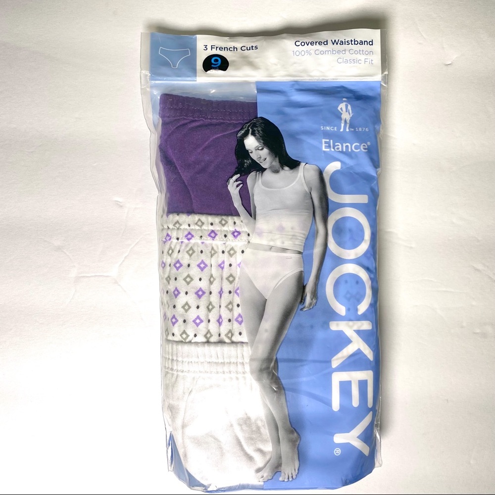 JOCKEY 9 French Cut Covered Waistband Cotton NWT
